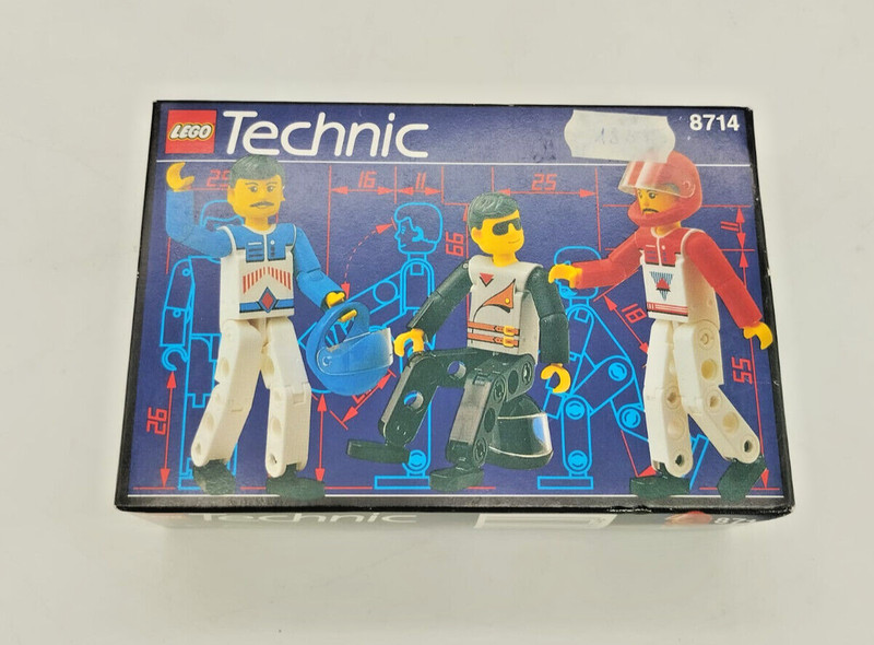 LEGO 8714 The LEGO Technic Team New Sealed MISB New Technic Figures Vintage