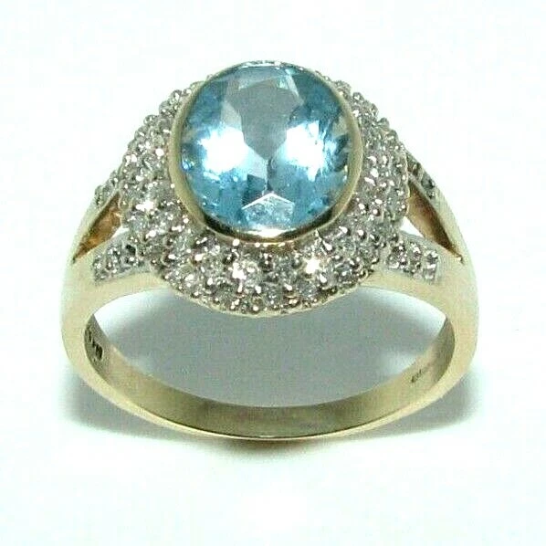 Ladies aquamarine hotsell rings