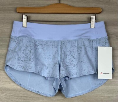 Lululemon Speed Up Low-Rise Short 2.5'' Gravel Dust Pastel Blue Size 8 27527
