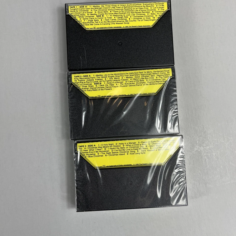 Set of Christmas In America READERS DIGEST Holiday 3 Cassette Tapes 1988 - Image 3 of 4