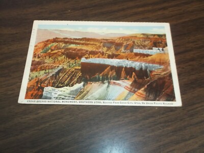 MAY 1944 UNION PACIFIC CEDAR BREAKS UTAH USED COMPANY POST CARD 