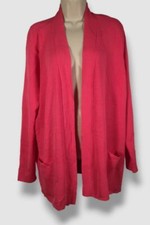 90 Jones New York Collection Women's Pink Cardigan Sweater Size XL