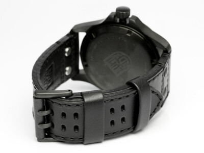 NEW Luminox 1879.BO Blackout Field Black Leather Strap Men's NEW Luminox 1879.BO Blackout Field Black Leather Strap Men's