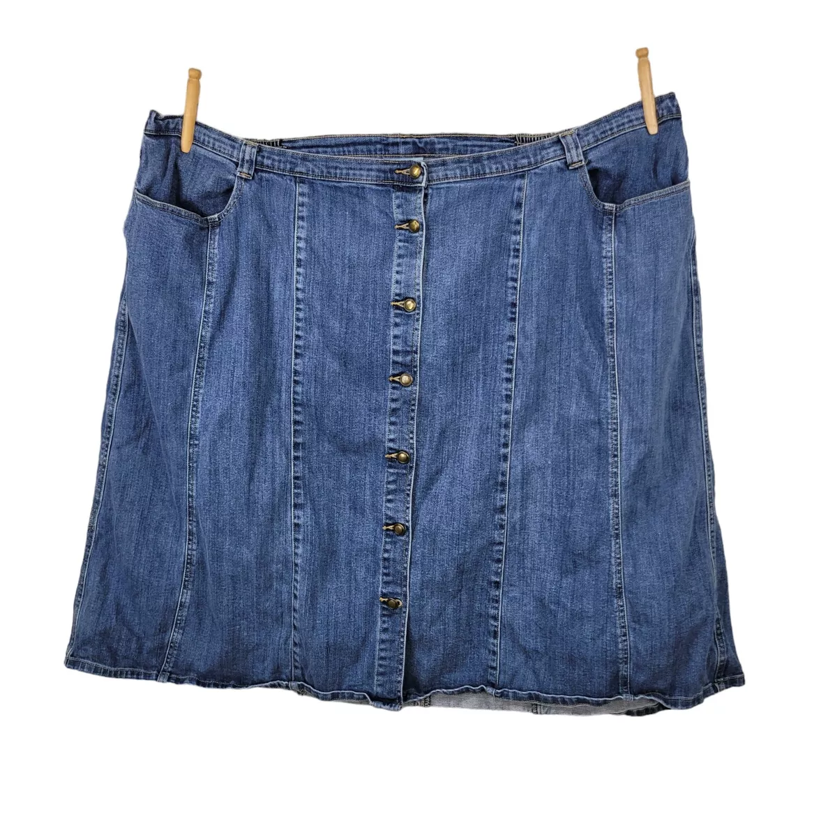 Button front cheap skirt 48