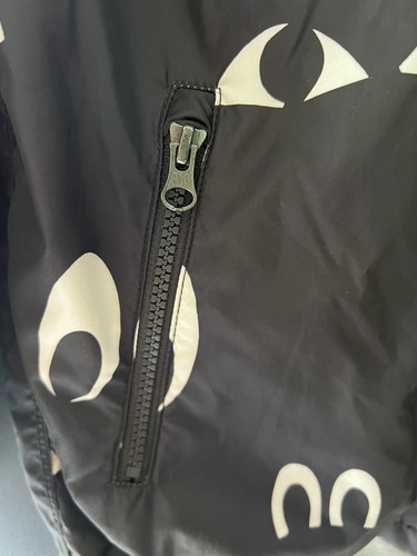 GapKids Medium 8/9 EYES Hooded Windbreaker Jacket Pockets Zip Up Halloween - Picture 6 of 6