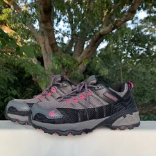 Womens Nautilus Gray Hot Pink Steel Toe Work Safety Athletic Sneakers W ❤️sj7m43