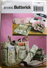 Butterick B5006 UNCUT Sewing and Knitting Tote and Accessories Pattern