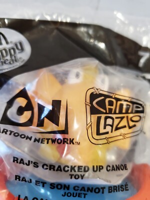 枕 MAC LAW リメイク フード レア 1点物 McDonald's Happy Meal Camp Lazlo Raj's Cracked up CanoeToy,NIP
