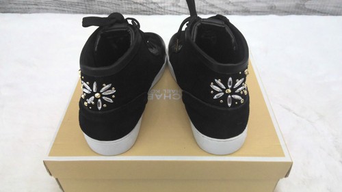 MICHAEL KORS - NADINE HIGH TOP SNEAKER (Black Suede) - Size 8M - Picture 7 of 9
