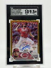 2023 Topps Chrome RA-GA Graham Ashcraft Rookie Gold Wave Auto /50 Reds SGC 9.5