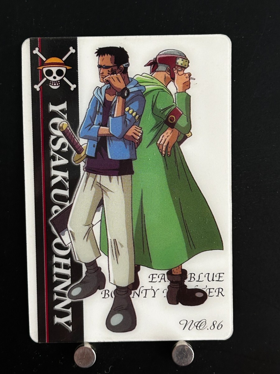 Yosaku Johnny ONE PIECE Plastic Card BANDAI #86 Japanese JAPAN