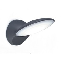 Led Alu AußEnwandleuchte Tona Anthrazit 14,1X18X19Cm Lutec 1896-GR Eco-Light