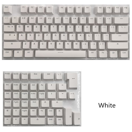 PBT Keycaps For 61/64/68/71/82/84 Layout Keyboard With Transparent RGB Letters - Picture 3 of 20