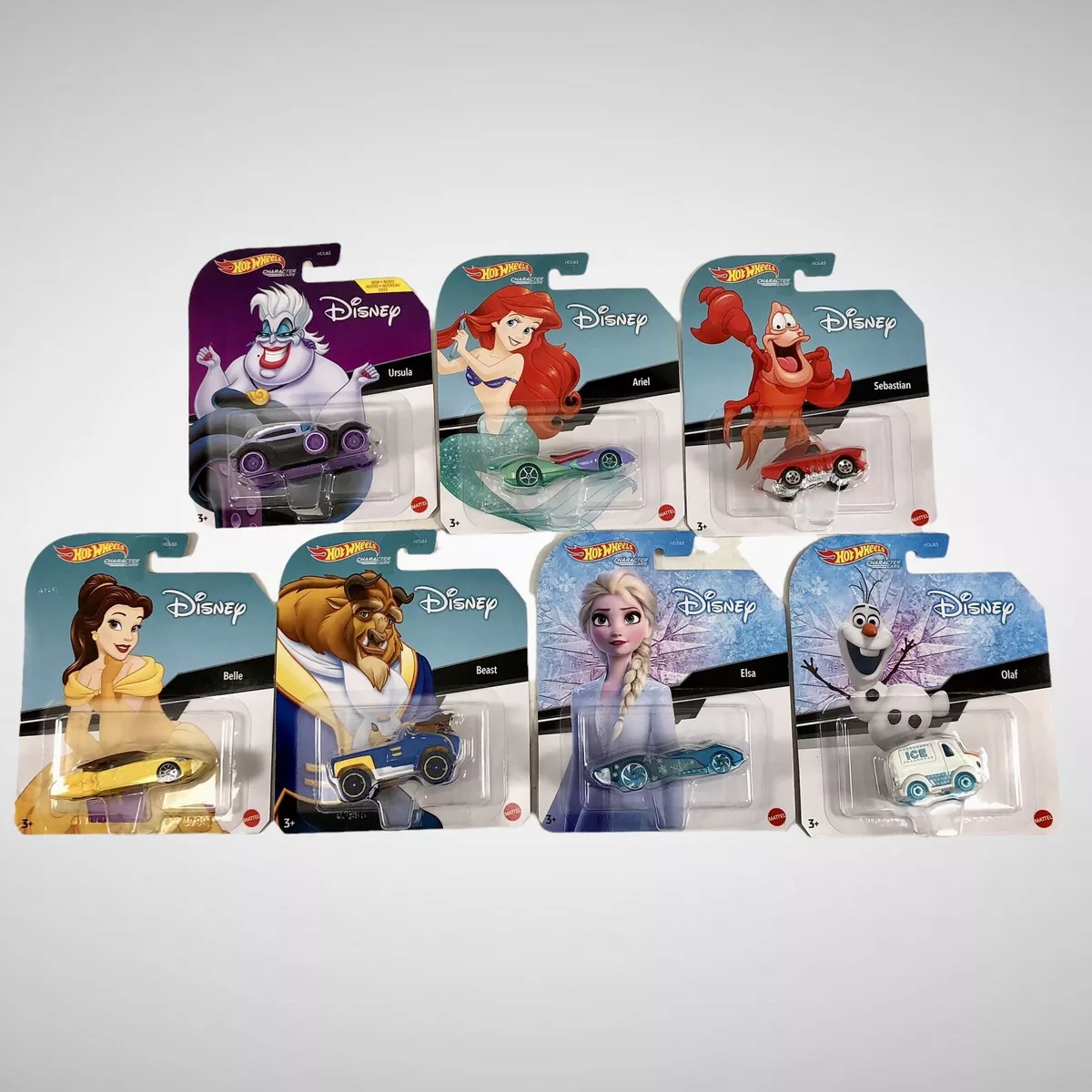 HOT WHEELS 2022 DISNEY Character Cars The Complete Set of 7 eBay