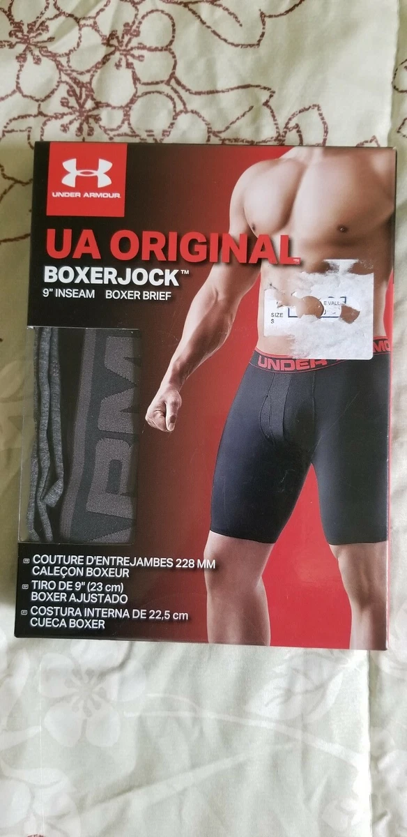 Under Armour Grey 9 Inseam Boxerjock UA Original Boxer Briefs