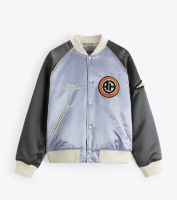 ZARA SATIN EFFECT BOMBER JACKET X RHUIGI Limited Edition ZARA SATIN EFFECT BOMBER JACKET X RHUIGI Limited Edition