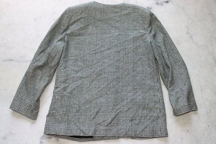 Blazer De Colección Alfred Dunner Gris A Cuadros Para Mujer Hecho en EE. UU. Talla 12 Foto 4 de 4