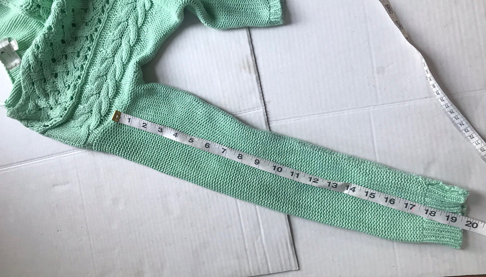 ruby moon small mint green knit pullover long sle… - image 8