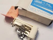 Vtg Stitch N Trim Zig Zag Sewing Machine Attachment Simulates Overlock Stitches