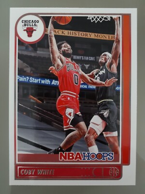 2021-22 Panini NBA Hoops Coby White #35 Chicago Bulls Basketball Lesen!