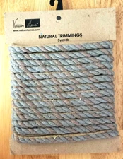 Vatican Homes Jute Natural Trim Pillow Table Cover Edging Finish ~ 5 Yds ~ NEW