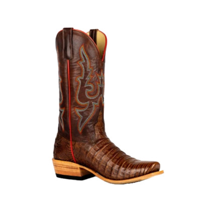 Horse Power Men's Post Oak Caiman Belly Brown Boots HP9511
