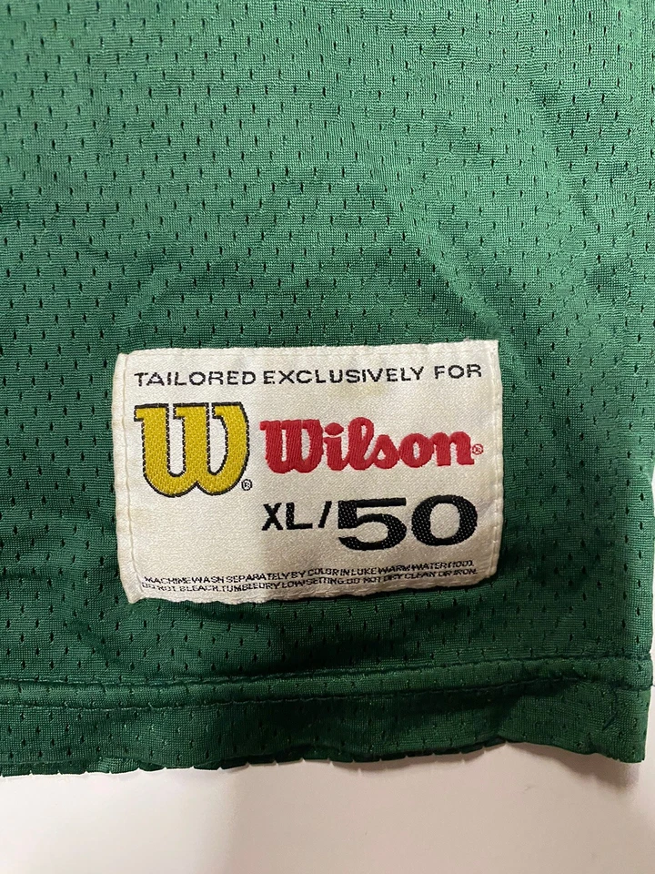 Camiseta de los Green Bay Packers para hombre XL verde #4 Brett Favre vintage Wilson NFL Foto 2 de 4