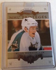 2003-04 UPPER DECK CLASSIC PORTRAITS MILAN MICHALEK ROOKIE /1150 174 SHARKS