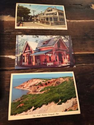 Vintage Postcards Lot of 3 Martha's Vineyard - Gayhead- Edgartown GingerBread 