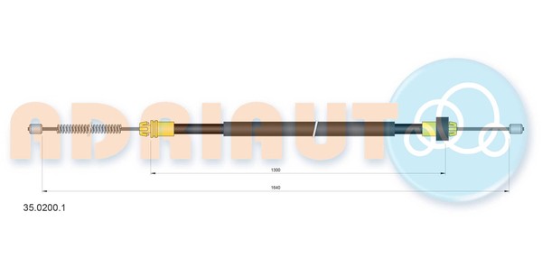 Adriauto Handbremsseil Bremsseil Hinten Links Rechts FüR Peugeot 206 CC-image