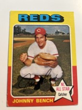 Johnny bench 1975 Topps Card #260 . No Crease ￼ExMt And Better    B8.