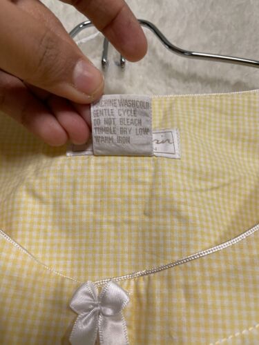VTG Anne Lewin Robe With Short & Night Shirt Women Size M Yellow Terry / Cotton - Picture 18 of 24
