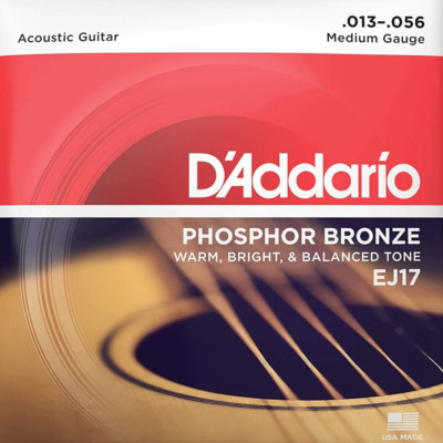 D'Addario EJ17 Phosphor Bronze Akustikgitarrensaiten Medium 13-56