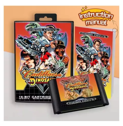 Cadillacs & Dinosaurs EUR 16-Bit MD Game with Box & Manual
