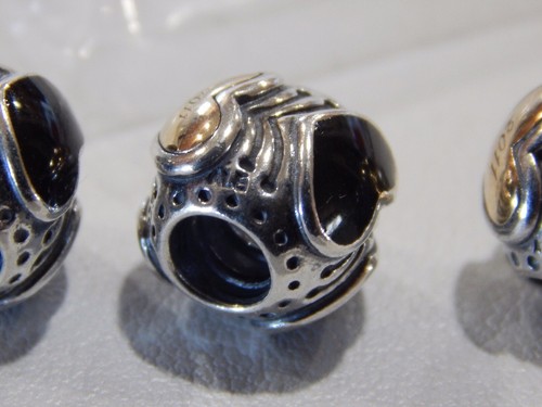 PANDORA Black Friday 2011 Dijes Corazones de Medianoche Plata 14k (UN ENCANTO) ¡NUEVO! - Imagen 10 de 12