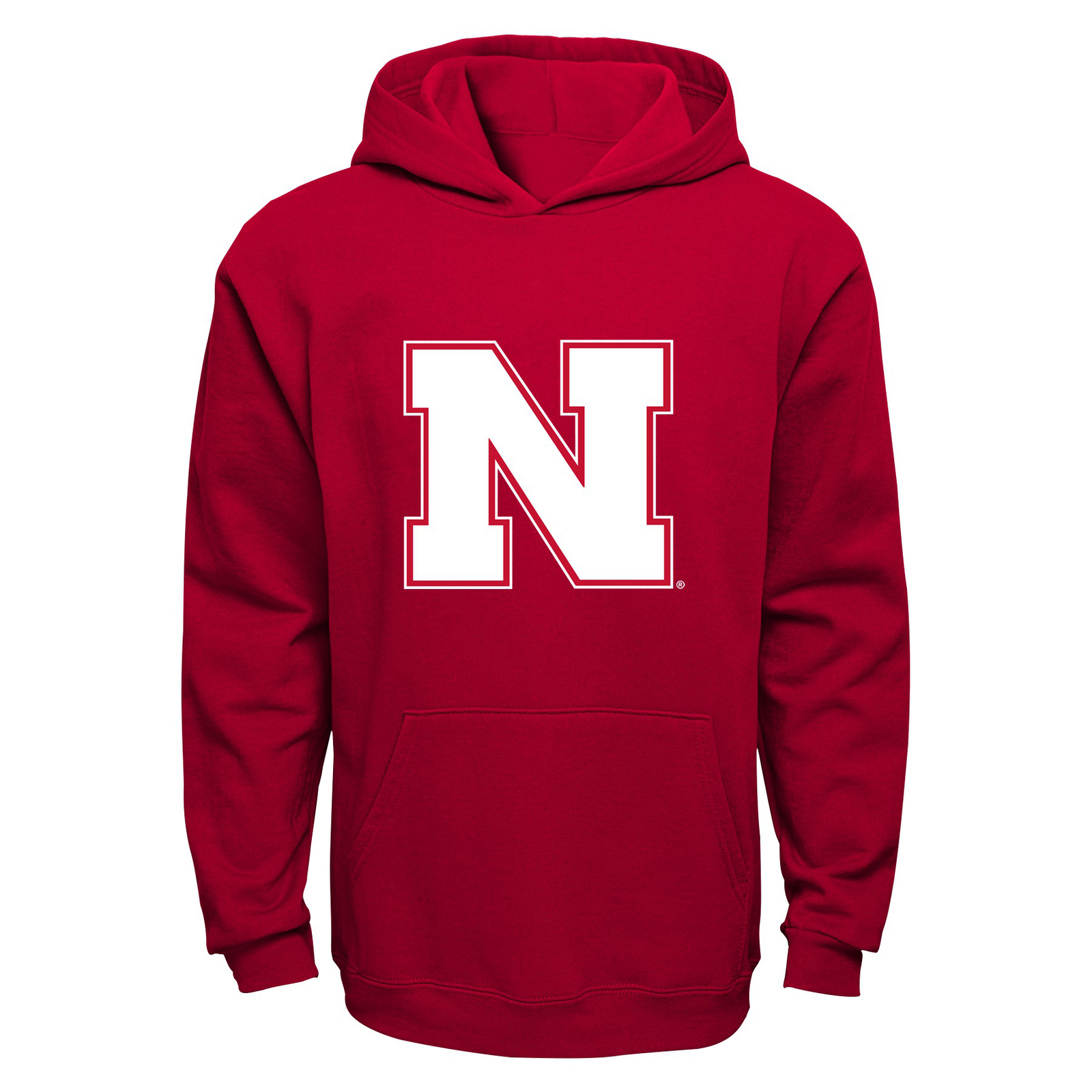Outerstuff NCAA Youth 8-20 Nebraska Cornhuskers Primary Logo Performance Hoodie
