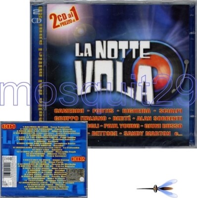 LA NOTTE VOLA RARO 2 CD SIGILLATO - Sabrina Righeira Spagna Gazebo Rettore Russo