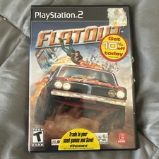 Flatout 1 PlayStation 2 PS2 Black Label Video Game W/Manual Tested