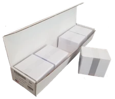 500 BLANK WHITE PVC ID CARDS 30mil, CR8030 plastic ID Cards
