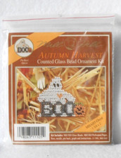  MHAH5 MILL HILL AUTUMN HARVEST "GHOST" PUMPKIN BEADED ORNAMENT/PIN KIT - NIP 