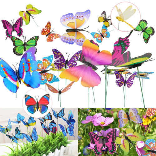 Sunset Vista Designs Purple Butterfly Rain Gauge Garden Stake - 46.5-Inch Colorful Metal Rain Measurement