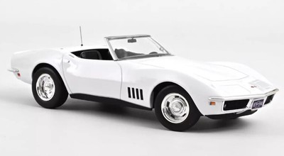 NOREV - CHEVROLET Corvette Cabriolet 1969 Weiß - 1/18 - NOREV189038