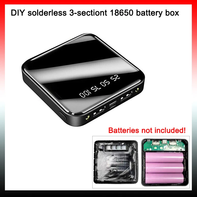 Power Bank Shell Case DIY Solderless 3-sectiont 18650 Battery Charging Box AUS Power Bank Shell Case DIY Solderless 3-sectiont 18650 Battery Charging Box AUS