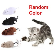 Interactive Cat Toy with Cartoon Mouse Design, Durable Plastic No Battery Needed