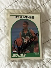 Jay Humphries 1989 Hoops Signed Auto Card