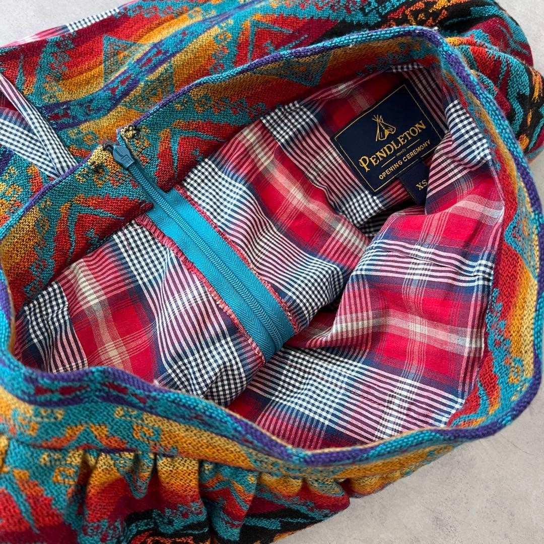 PENDLETON Opening Ceremony Native Pattern Wool Sk… - image 7