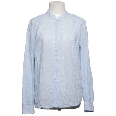 Marc O'Polo, Bluse, Größe: 40, Blau/Weiß, Baumwolle, Blumen, Damen #9uP