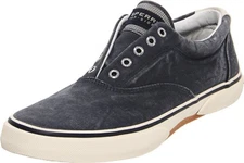 Sperry Men Halyard Laceless Casual Sneakers 0772905 Salt Washed Navy Size 10