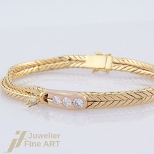 WELLENDORFF - Armband - 4 Brillanten ges. ca. 0,57ct - 18K/750 Gold