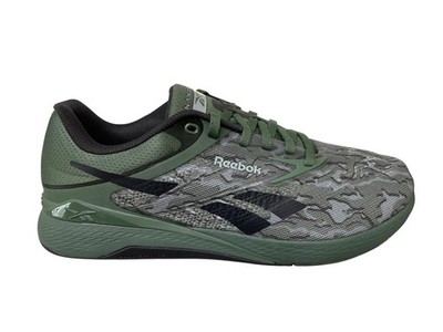 Reebok Men Sneaker Running Casual Nano X5 100229391 Green Black Grey Size 6.5 M
